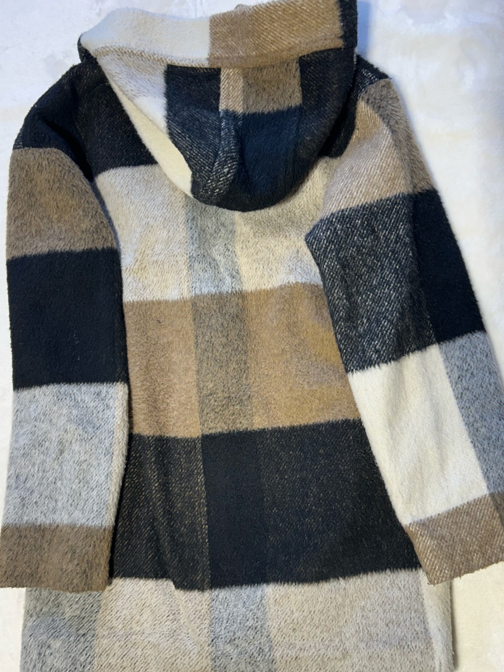 JOE Fresh Hooded Plaid Coat - Picture 5 of 5